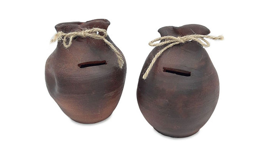 Huchas bolsa cerámica. Alfarería Velasco